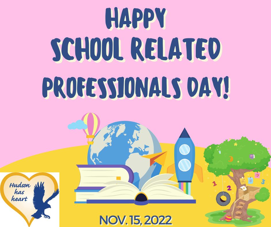 School Related Professionals Day Nov. 15 Hudson City School District